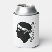 Can Cooler mit der Flagge von Korsika Dosenkühler (Kanne Vorderseite)