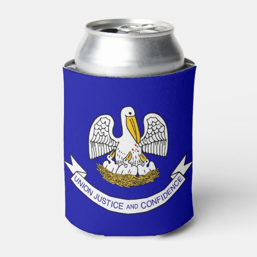 Can Cooler mit der Flagge von Louisiana Staat, USA Dosenkühler (Kanne Vorderseite)