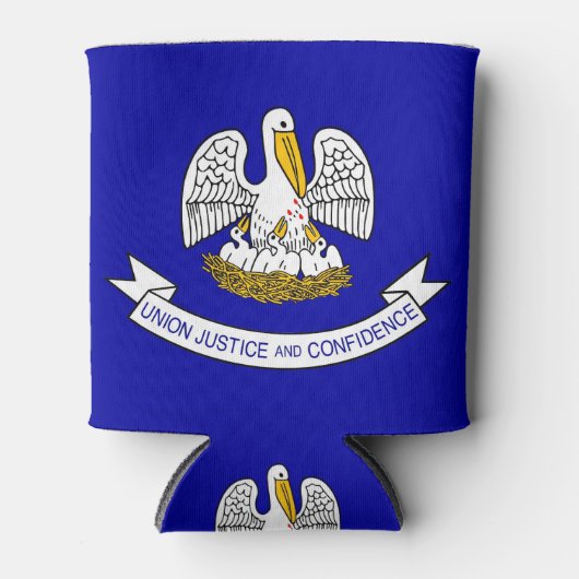 Can Cooler mit der Flagge von Louisiana Staat, USA Dosenkühler (Vorderseite)