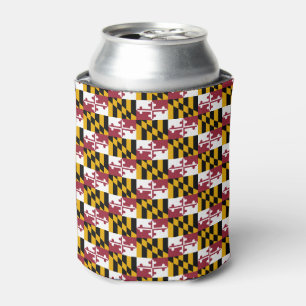 Can Cooler mit der Flagge von Maryland Staat, USA. Dosenkühler
