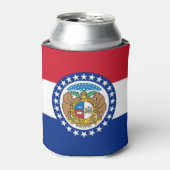 Can Cooler mit der Flagge von Missouri Staat, USA. Dosenkühler (Kanne Vorderseite)