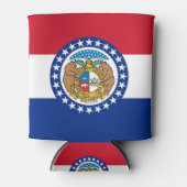 Can Cooler mit der Flagge von Missouri Staat, USA. Dosenkühler (Vorderseite)