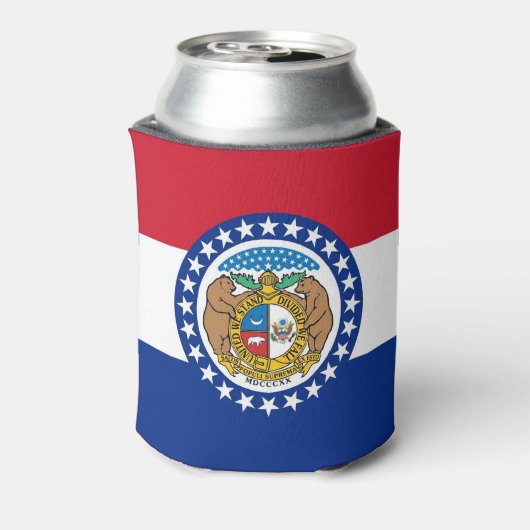 Can Cooler mit der Flagge von Missouri Staat, USA. Dosenkühler (Kanne Rückseite)