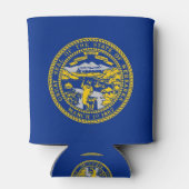 Can Cooler mit der Flagge von Nebraska Staat, USA. Dosenkühler (Rückseite)