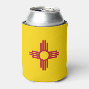 Can Cooler mit der Flagge von New Mexico Staat, US Dosenkühler