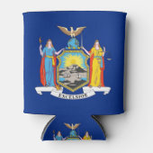 Can Cooler mit der Flagge von New York Staat, USA. Dosenkühler (Vorderseite)