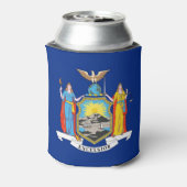 Can Cooler mit der Flagge von New York Staat, USA. Dosenkühler (Kanne Rückseite)