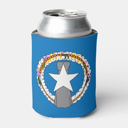 Can Cooler mit der Flagge von Nord-Mariana, USA. Dosenkühler (Kanne Vorderseite)