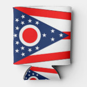 Can Cooler mit der Flagge von Ohio, USA. Dosenkühler (Vorderseite)