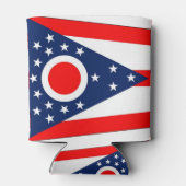 Can Cooler mit der Flagge von Ohio, USA. Dosenkühler (Rückseite)