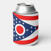 Can Cooler mit der Flagge von Ohio, USA. Dosenkühler (Kanne Rückseite)