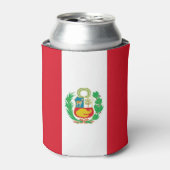 Can Cooler mit der Flagge von Peru Dosenkühler (Kanne Vorderseite)
