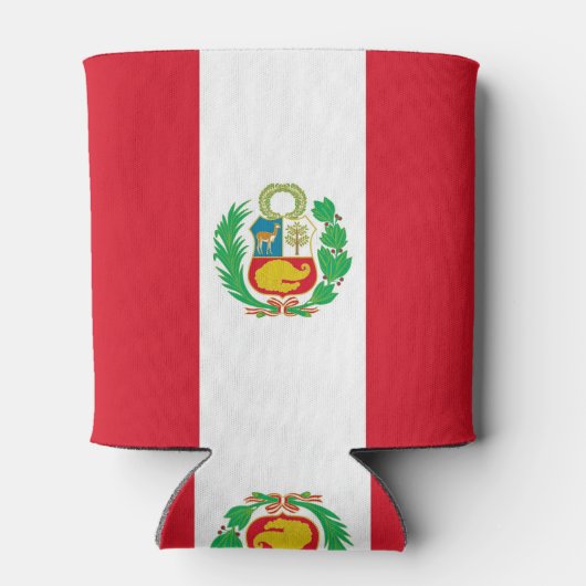 Can Cooler mit der Flagge von Peru Dosenkühler (Rückseite)
