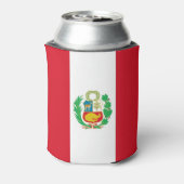 Can Cooler mit der Flagge von Peru Dosenkühler (Kanne Rückseite)