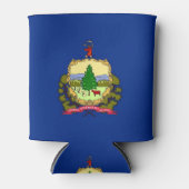 Can Cooler mit der Flagge von Vermont Staat, USA. Dosenkühler (Vorderseite)
