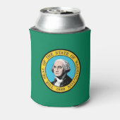 Can Cooler mit der Flagge von Washington Staat, US Dosenkühler (Kanne Rückseite)