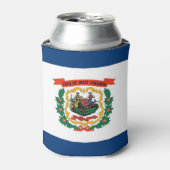 Can Cooler mit der Flagge von West Virginia Staat, Dosenkühler (Kanne Vorderseite)