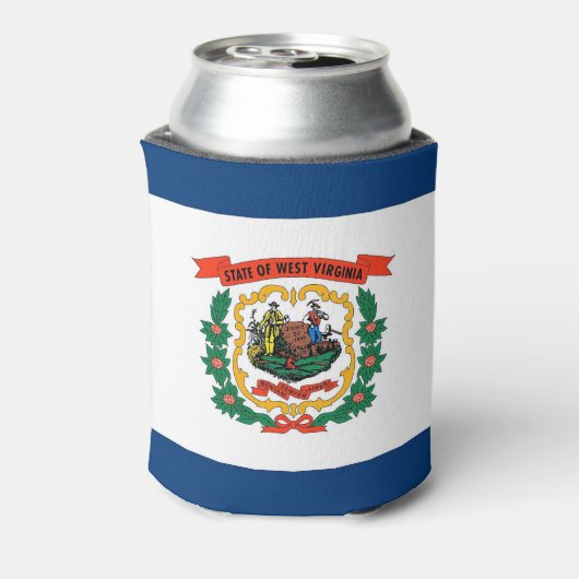 Can Cooler mit der Flagge von West Virginia Staat, Dosenkühler (Kanne Rückseite)