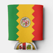 Can Cooler mit Fahne von Los Angeles, USA. Dosenkühler (Rückseite)