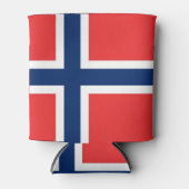 Can Cooler mit norwegischer Flagge Dosenkühler (Vorderseite)