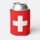 Can Cooler mit Schweizer Flagge Dosenkühler (Kanne Rückseite)