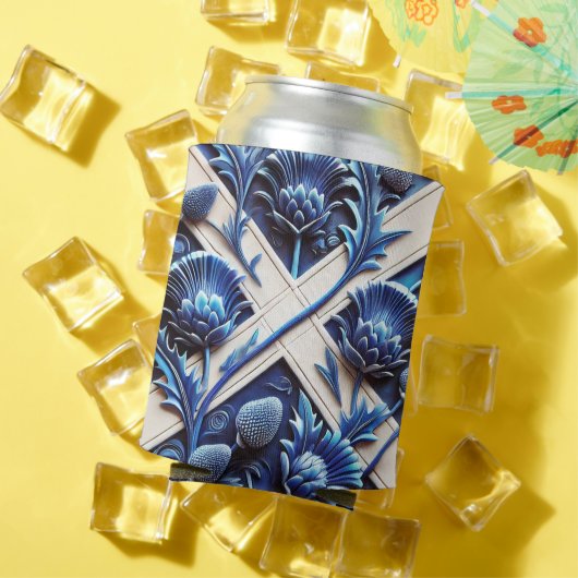 Can Cooler mit Scottish Thistles Design Dosenkühler (In Situ Sommer)