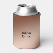 Can Cooler - Peronalisierter Name auf Kupfer Hinte Dosenkühler (Kanne Vorderseite)