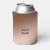 Can Cooler - Peronalisierter Name auf Kupfer Hinte Dosenkühler (Kanne Rückseite)