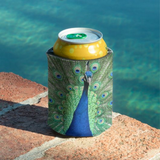 Can Cooler - Pfauenportrait Dosenkühler (In Situ Pool)