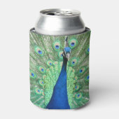 Can Cooler - Pfauenportrait Dosenkühler (Kanne Vorderseite)