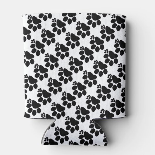 Can Cooler - Polydactyl Cat Prints (v2) Dosenkühler (Rückseite)