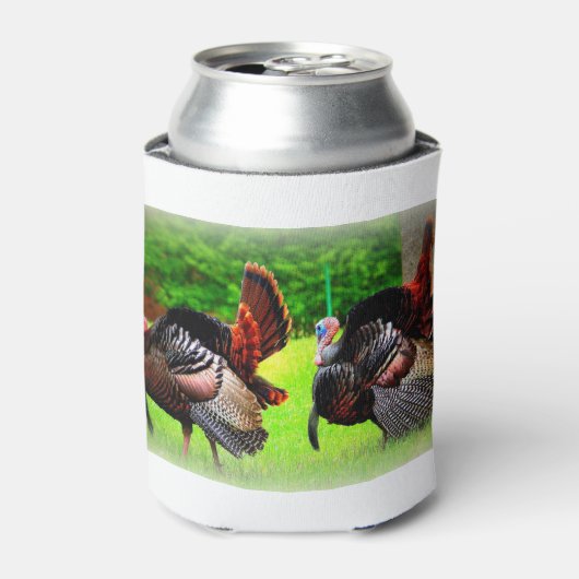Can Cooler, Turkey Print, Bier cooler, Jagen Dosenkühler (Kanne Vorderseite)