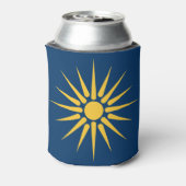Can Cooler with flag of Macedonia, Greece Dosenkühler (Kanne Rückseite)