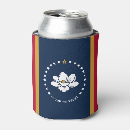 Can Cooler with flag of MIssissippi, USA Dosenkühler (Kanne Vorderseite)