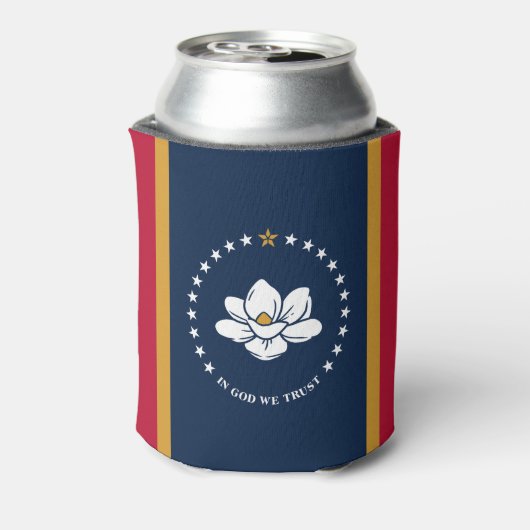 Can Cooler with flag of MIssissippi, USA Dosenkühler (Kanne Rückseite)