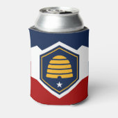 Can Cooler with new flag of Utah State, USA Dosenkühler (Kanne Rückseite)