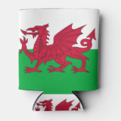 Can Cooler with Wales flagge, Vereinigtes Königrei Dosenkühler (Vorderseite)