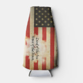 Can Coolers/American Flag/Land of the Free Flaschenkühler (Vorderseite)