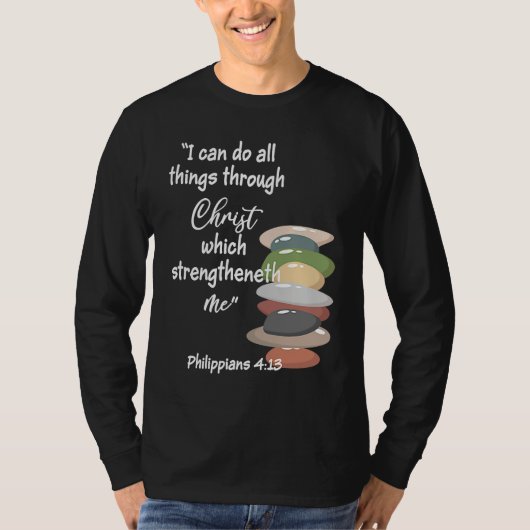 Can Do All Things Religious Bible YM Verse YW Them T-Shirt (Vorderseite)