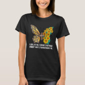 Can do All Things Through Christ Cross Sunflower B T-Shirt (Vorderseite)