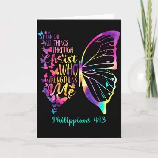 Can Do All Things Through Christ Who Strengthens M Karte (Vorderseite)