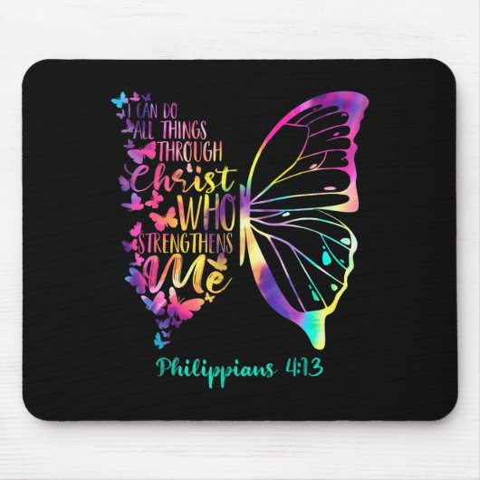Can Do All Things Through Christ Who Strengthens M Mousepad (Vorne)