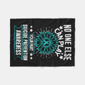 Can Ever Play Your Part Suicide Prevention Awarene Fleecedecke (Vorderseite (Horizontal))