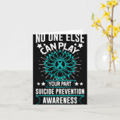 Can Ever Play Your Part Suicide Prevention Awarene Karte (Gelbe Blume)