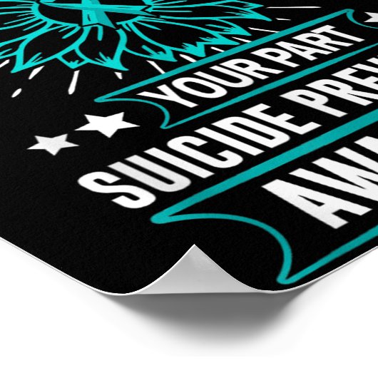 Can Ever Play Your Part Suicide Prevention Awarene Poster (Ecke)