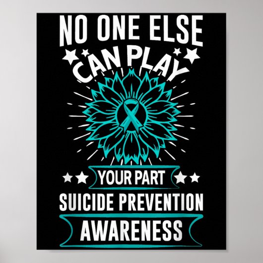 Can Ever Play Your Part Suicide Prevention Awarene Poster (Vorne)