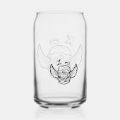 Can Glass mit Hamburger. Dosenglas (Rückseite)