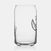 Can Glass mit Hamburger. Dosenglas (Rechts)