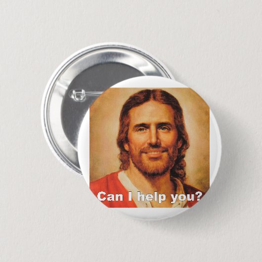 Can I Help You? Button (Vorne & Hinten)