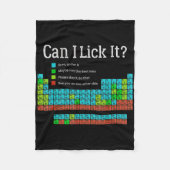 Can I Lick It Funny Back To School Periodic Table  Fleecedecke (Vorderseite)
